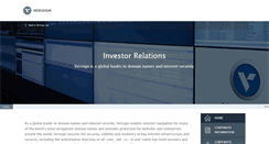 Desktop Screenshot of investor.verisign.com