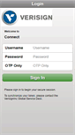 Mobile Screenshot of connect.verisign.com